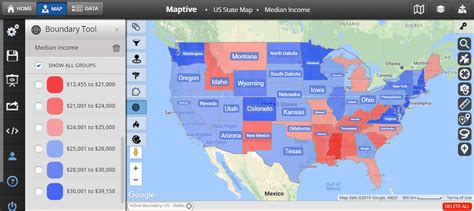 what is a colour coded map called