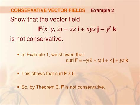 what is a conservative vector field give one example