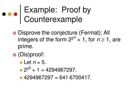 what is a counterexample in mathematical proof