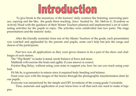 what is a culminating activity example