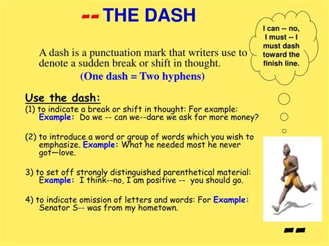 what is a dash called in grammar