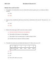 what is a discrete random variable multiple choice question