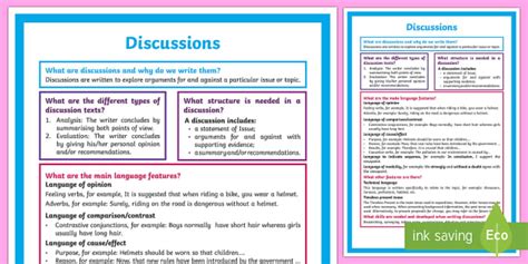 what is a discussion text ks2