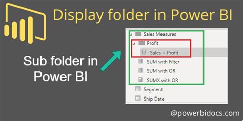 what is a display folder in power bi