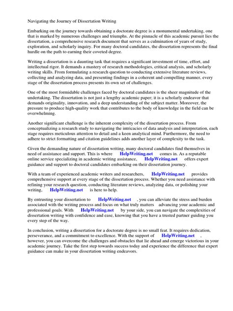what is a dissertation for a doctorate degree