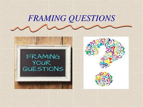 what is a framing question