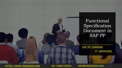 what is a functional specification document in sap