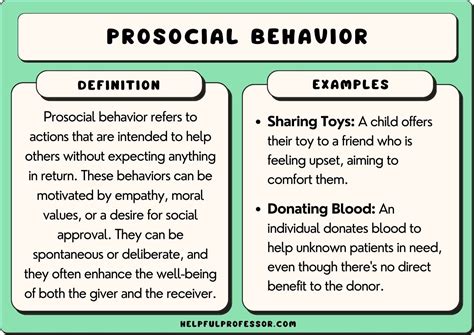 what is a good example of prosocial behavior
