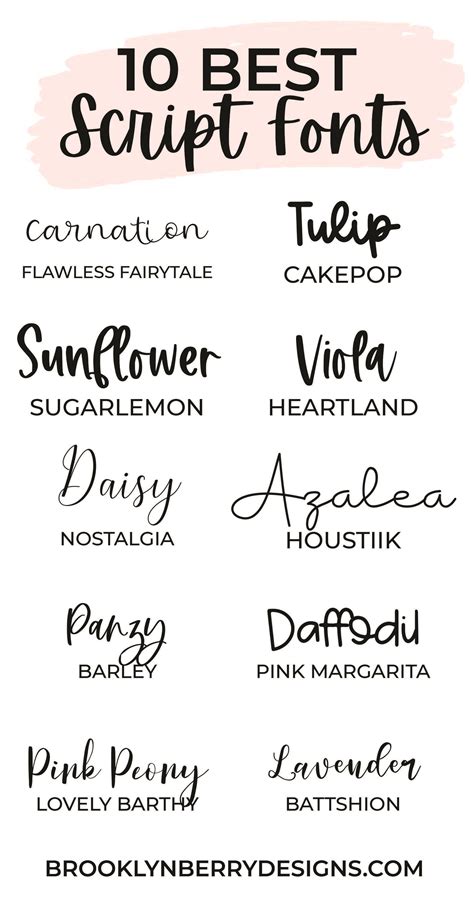 what is a good handwriting font in word