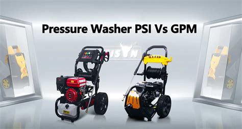 what is a good psi and gpm for a pressure washer