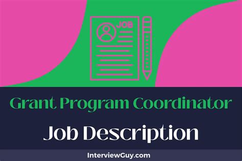 what is a grant program coordinator