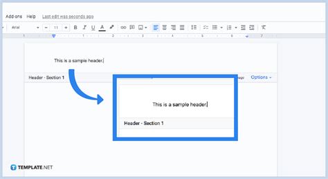 what is a header in google docs
