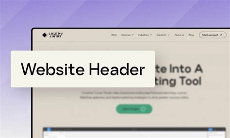 what is a header in web design
