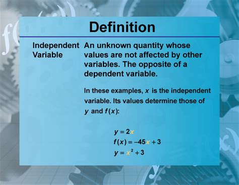 what is a independent variable in math simple definition