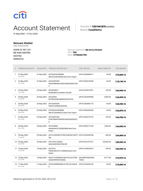 what is a journal debit on bank statement