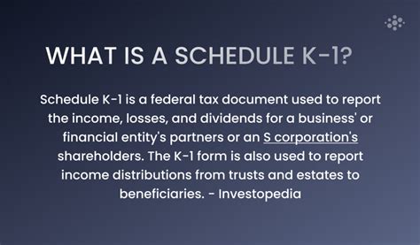 what is a k1 tax code