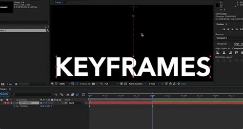 what is a keyframe in after effects