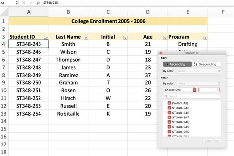 what is a list in excel typically used for