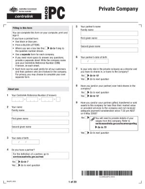 what is a mod pc form