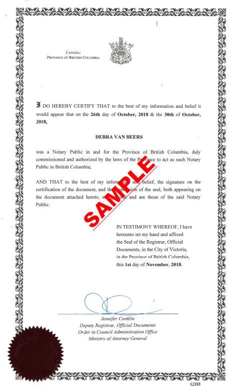 what is a notarized authentication document