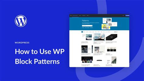 what is a pattern in wordpress