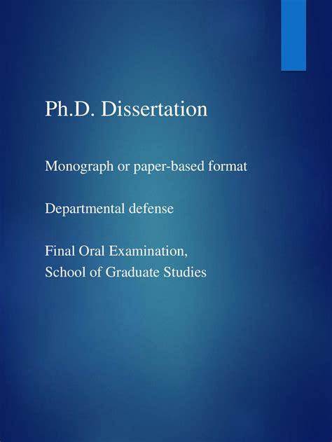 what is a ph d dissertation