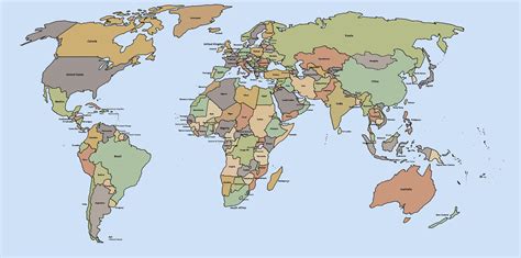 what is a political map in simple words