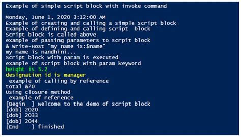what is a powershell script block