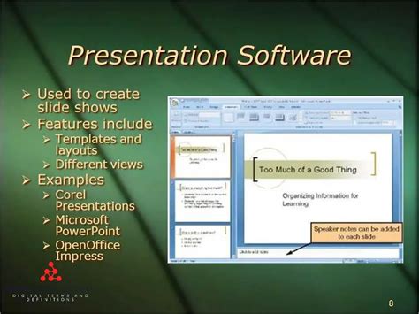 what is a presentation software explain