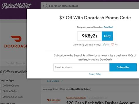 what is a promo code for doordash