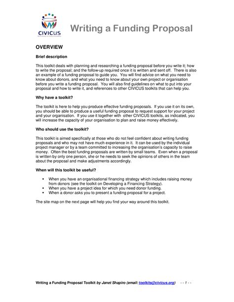what is a proposal example