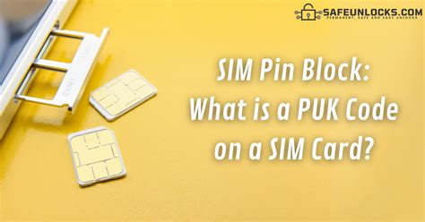 what is a puk code for a sim card