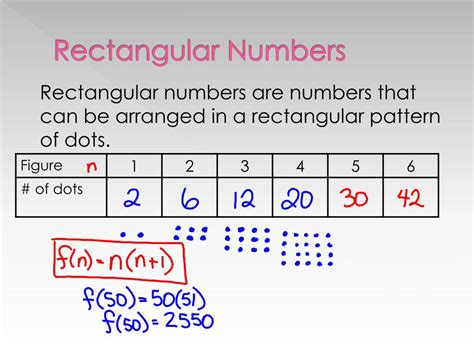 what is a rectangular number in maths