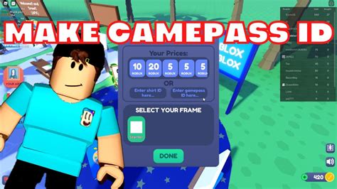 what is a roblox game pass id