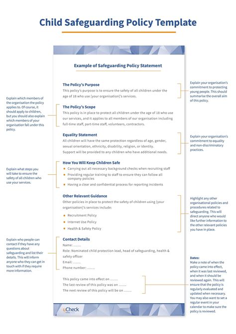 what is a safeguarding policy
