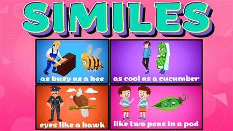 what is a simile and examples for kids