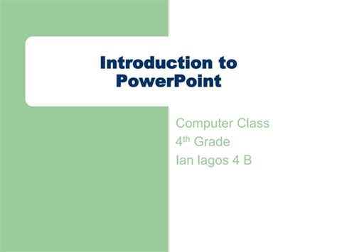 what is a slide show in computer class 4