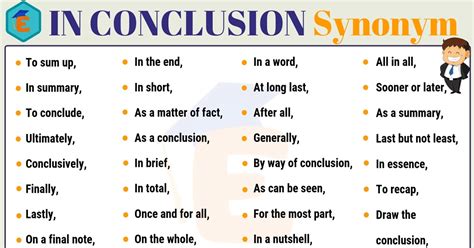 what is a synonym for conclude