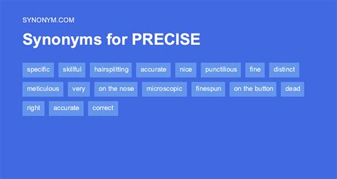 what is a synonym for extremely precise