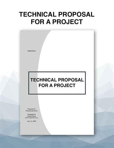 what is a technical project proposal