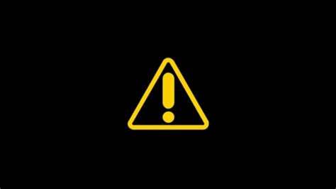 what is a triangle warning light on a car