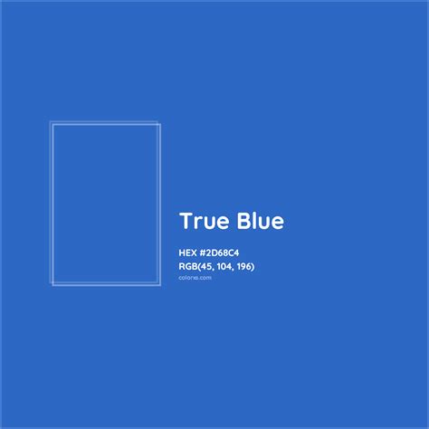 what is a true blue number