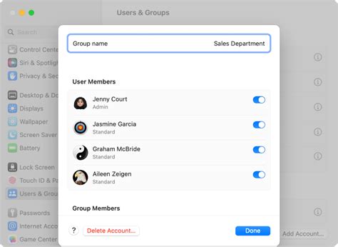 what is a user group on mac