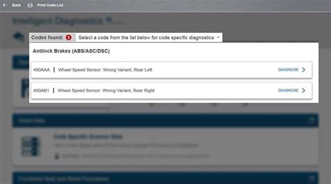 what is a wheel speed sensor code