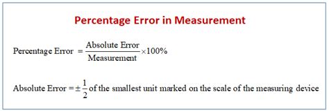 what is absolute error relative error and percentage error