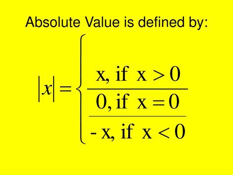 what is absolute value defined as