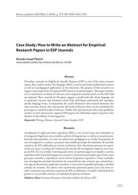 what is abstract in case study