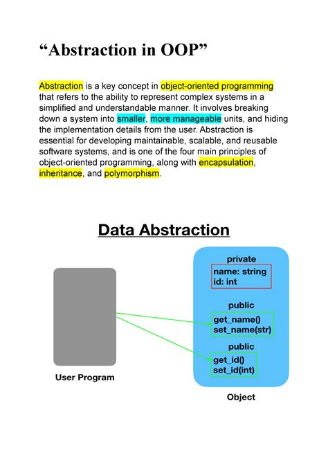what is abstraction in oops in simple words