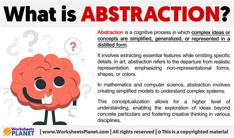 what is abstraction in your own words
