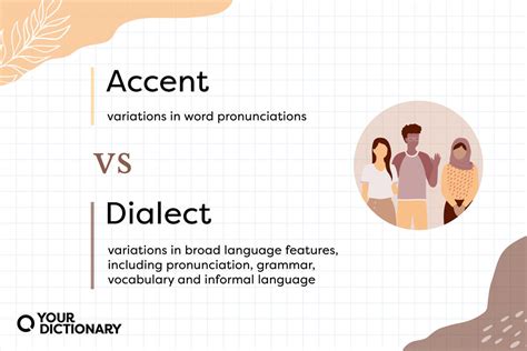what is accent in english with example